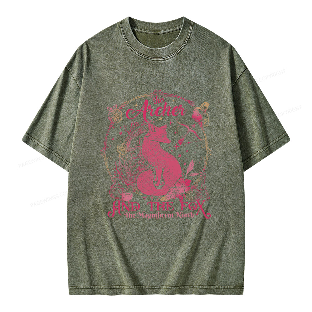 Pagewings The Magnificent North Unisex Washed T-shirt