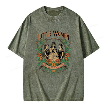Pagewings Little Women  Unisex Washed T-shirt