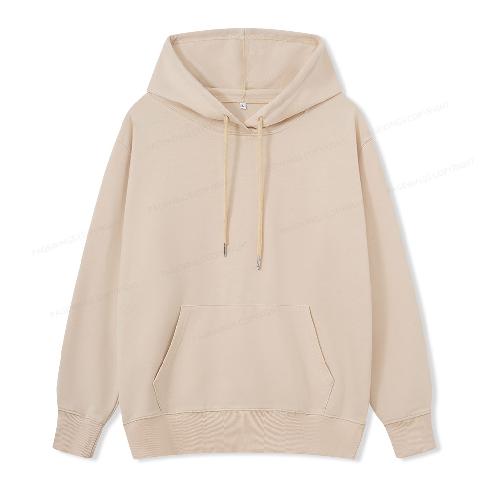 Pagewings Comfortable Solid Color Unisex Classic Hoodie
