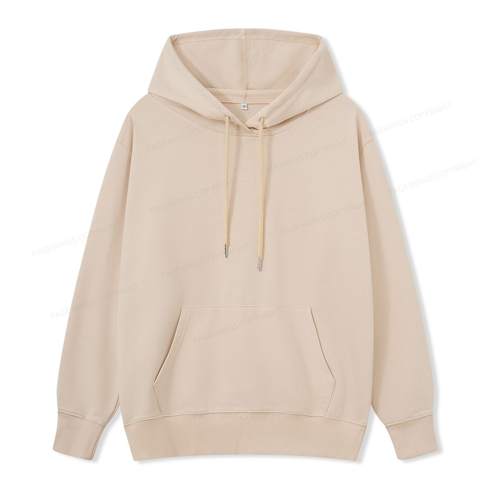Pagewings Comfortable Solid Color Unisex Classic Hoodie