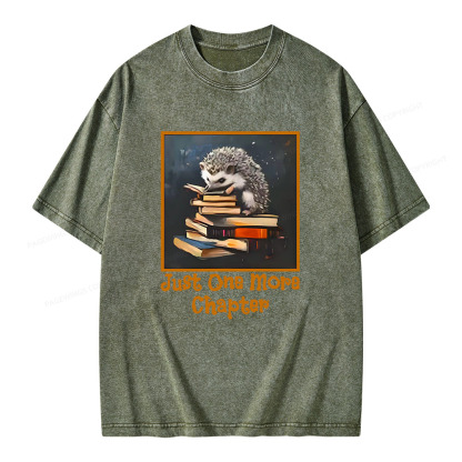 Pagewings Just One More Chapter Unisex Washed T-shirt