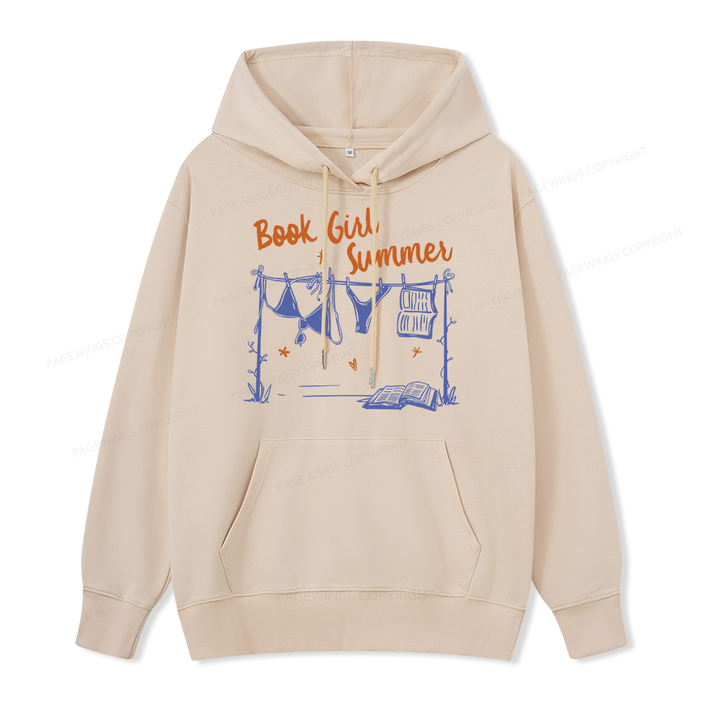 Pagewings Book Girl Summer Bookish Unisex Classic Hoodie
