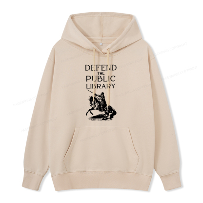 Pagewings Defend The Public Library Unisex Classic Hoodie
