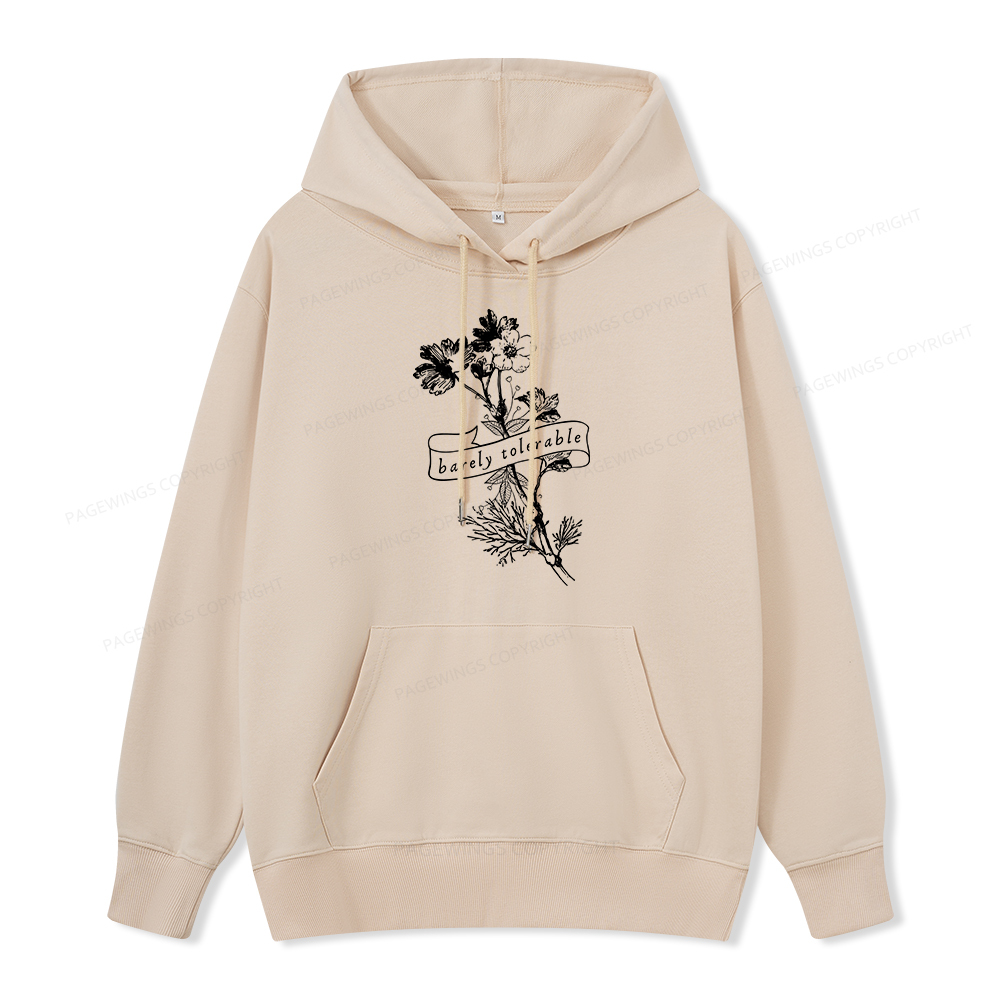 Pagewings Barely Tolerable Unisex Classic Hoodie