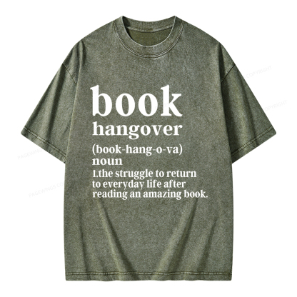 Pagewings Book Hangover Unisex Washed T-shirt