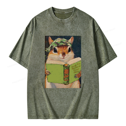 Pagewings How To Protect Your Nuts Unisex Washed T-shirt