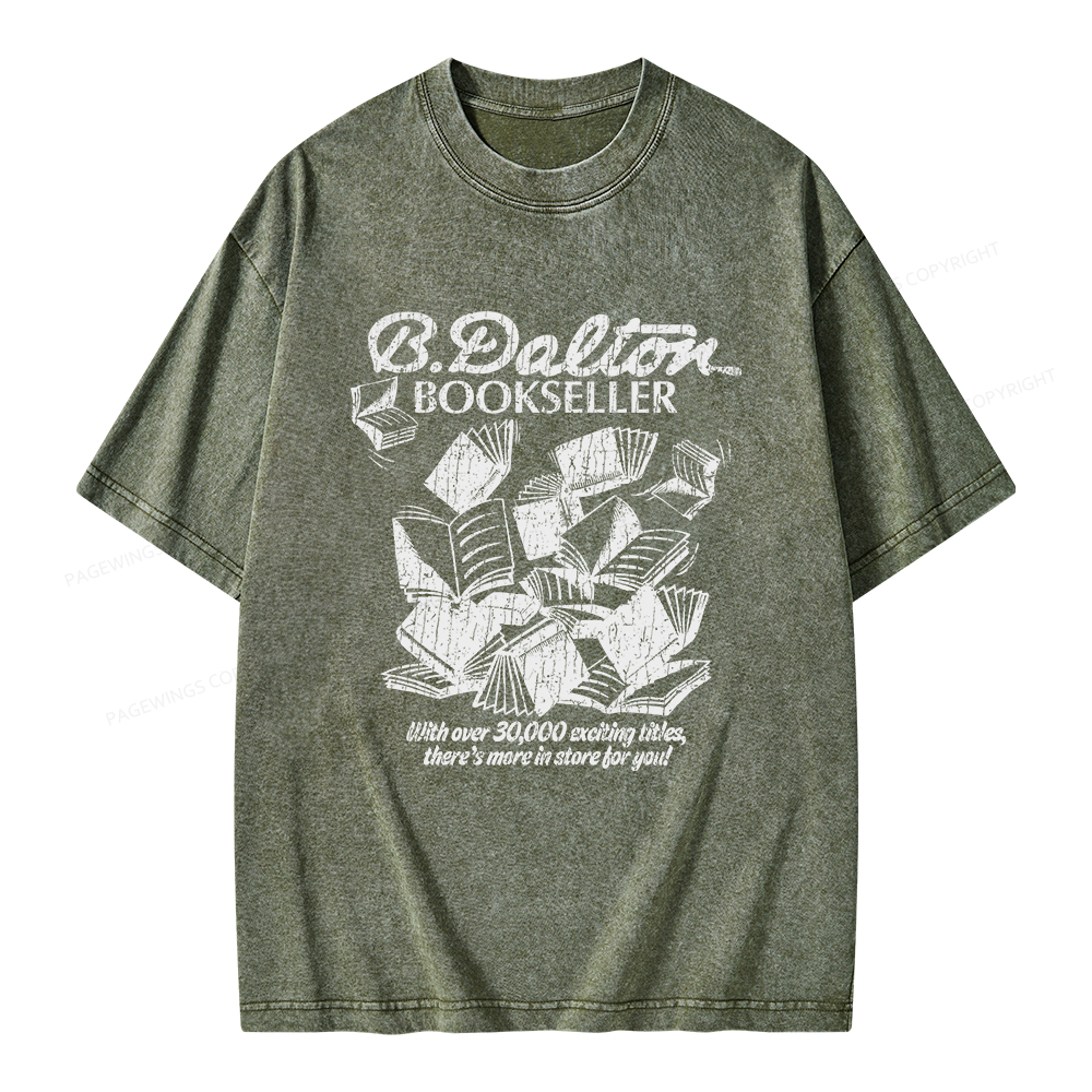 Pagewings B. Dalton Bookseller Unisex Washed T-shirt