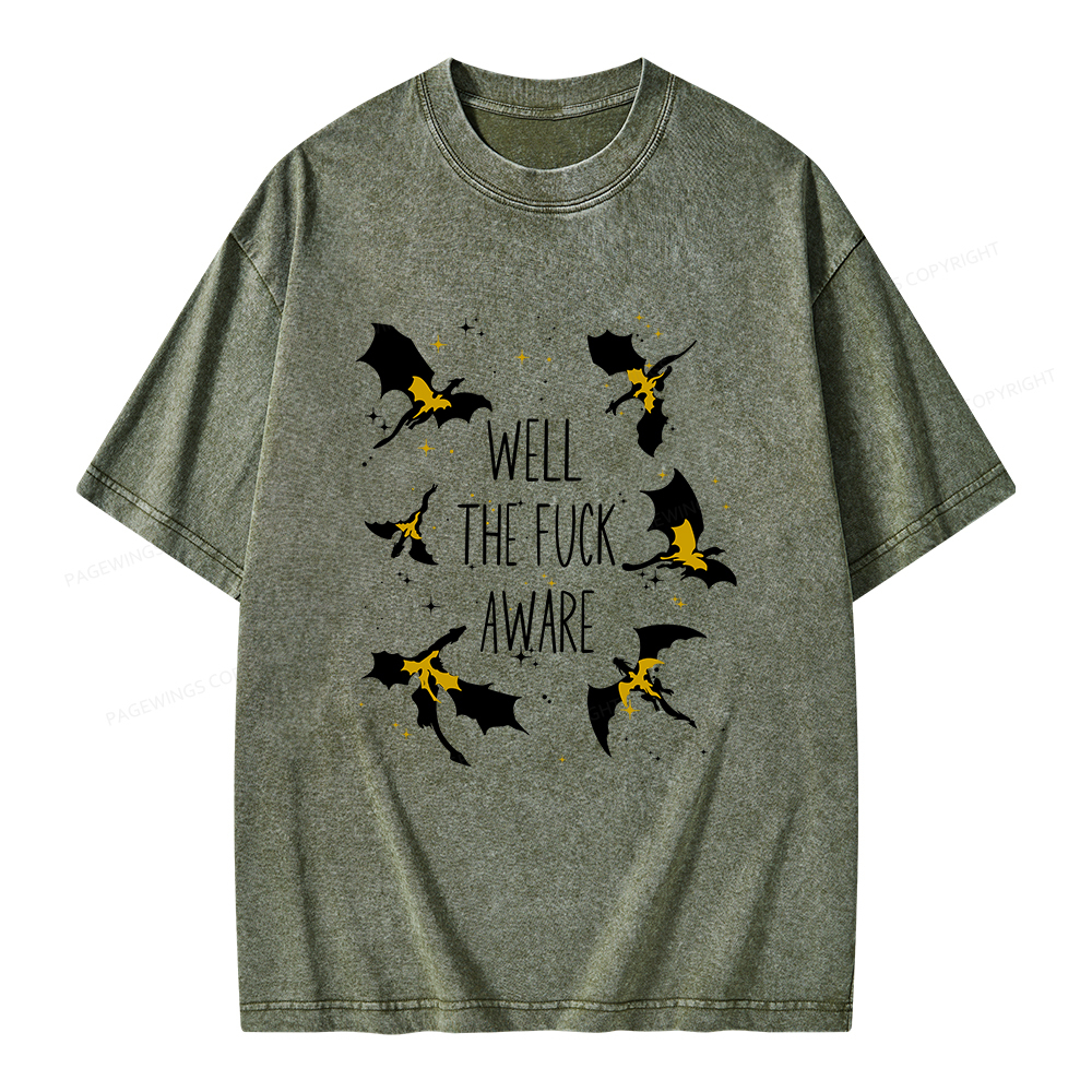 Pagewings Xaden Riorson Quote Unisex Washed T-shirt