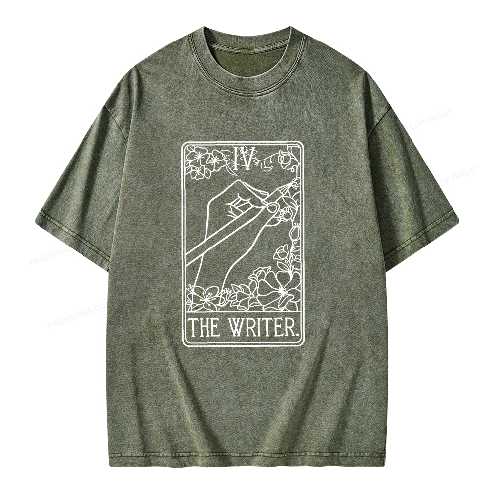 Pagewings The Writer Unisex Washed T-shirt