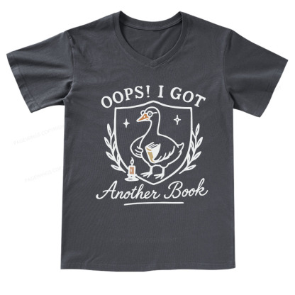 Pagewings Oops I Got Another Book V-neck T-shirt