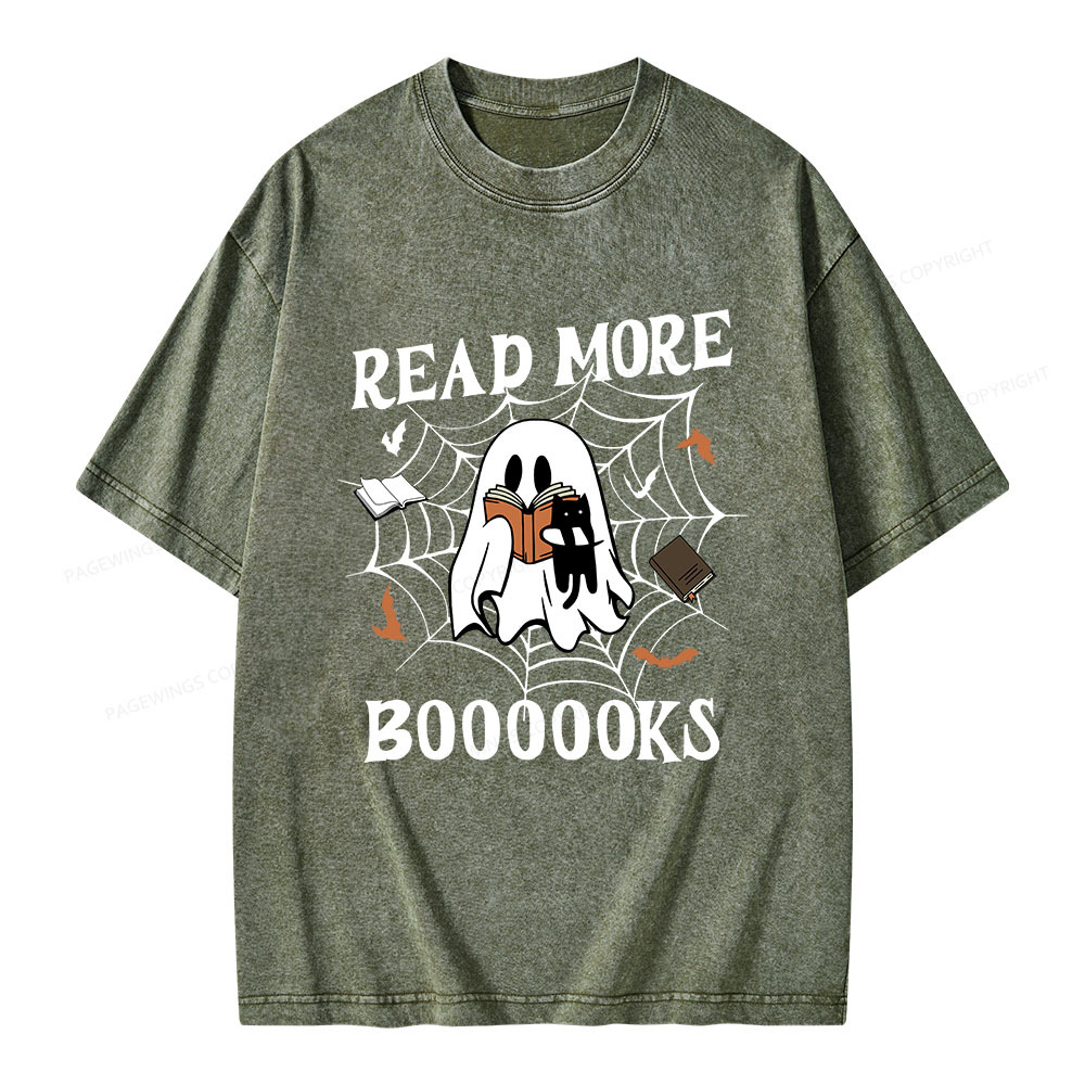 Pagewings Read More Boooooks Unisex Washed T-shirt