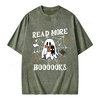 Pagewings Read More Boooooks Unisex Washed T-shirt