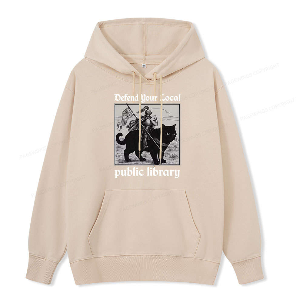 Pagewings Defend Your Local public library Unisex Classic Hoodie