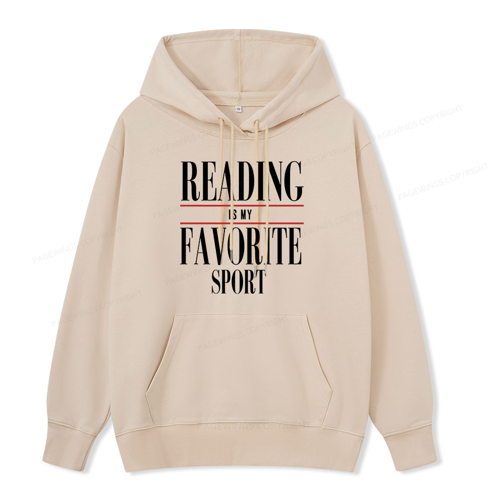 Pagewings Reading Is My Favorite Sport Unisex Classic Hoodie