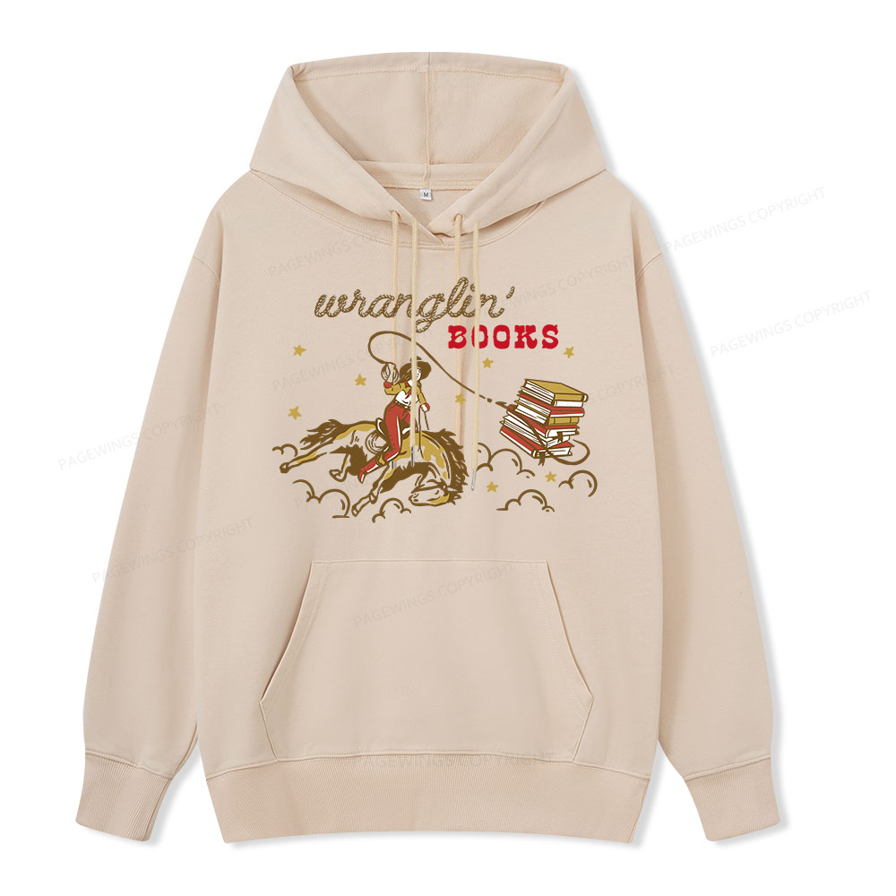 Pagewings Wranglin' Books Unisex Classic Hoodie