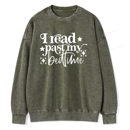 Pagewing I Read Past My Bedtime Unisex Tee Unisex Washed Sweatshirt