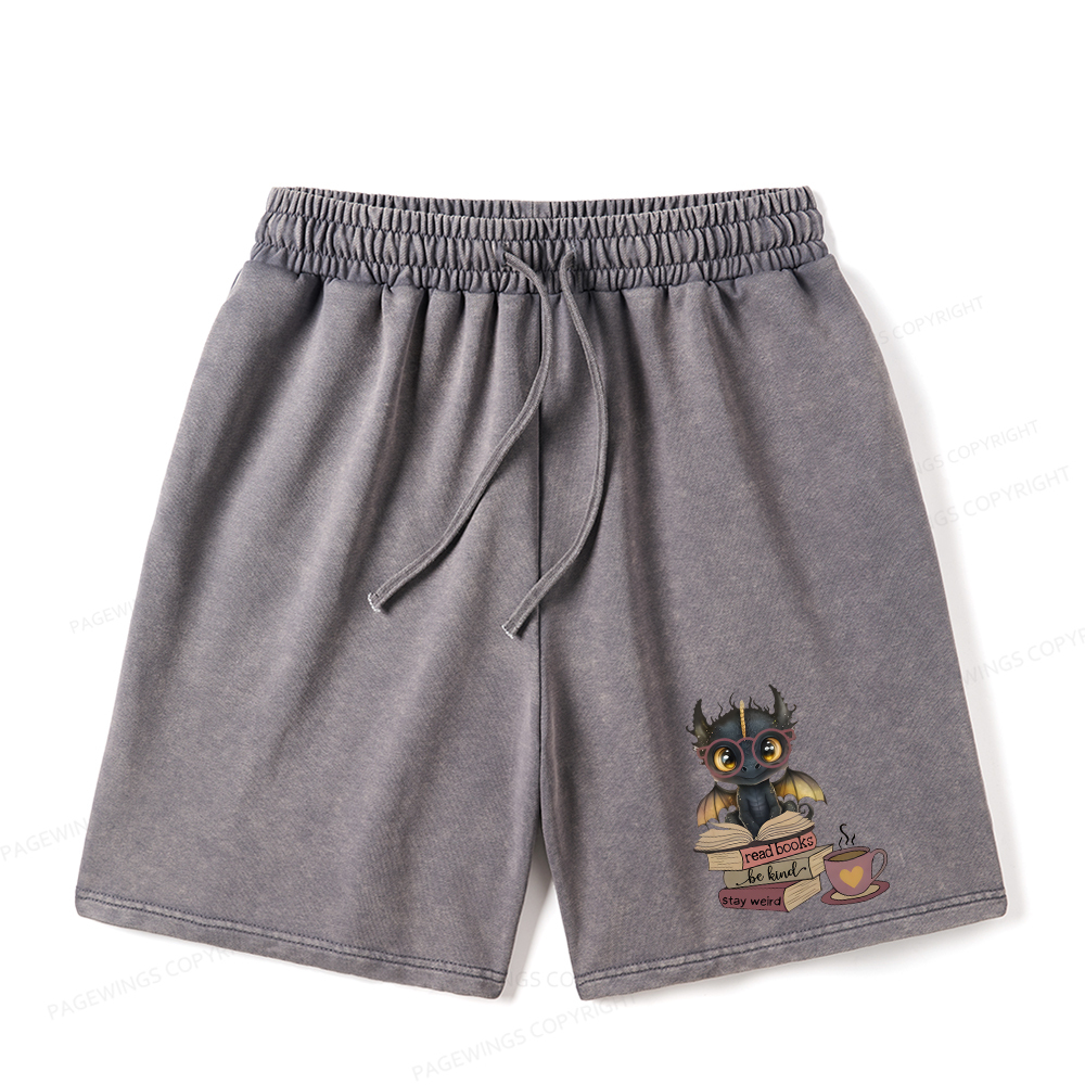 Pagewings Fourth Wing Dargon Unisex Washed Shorts