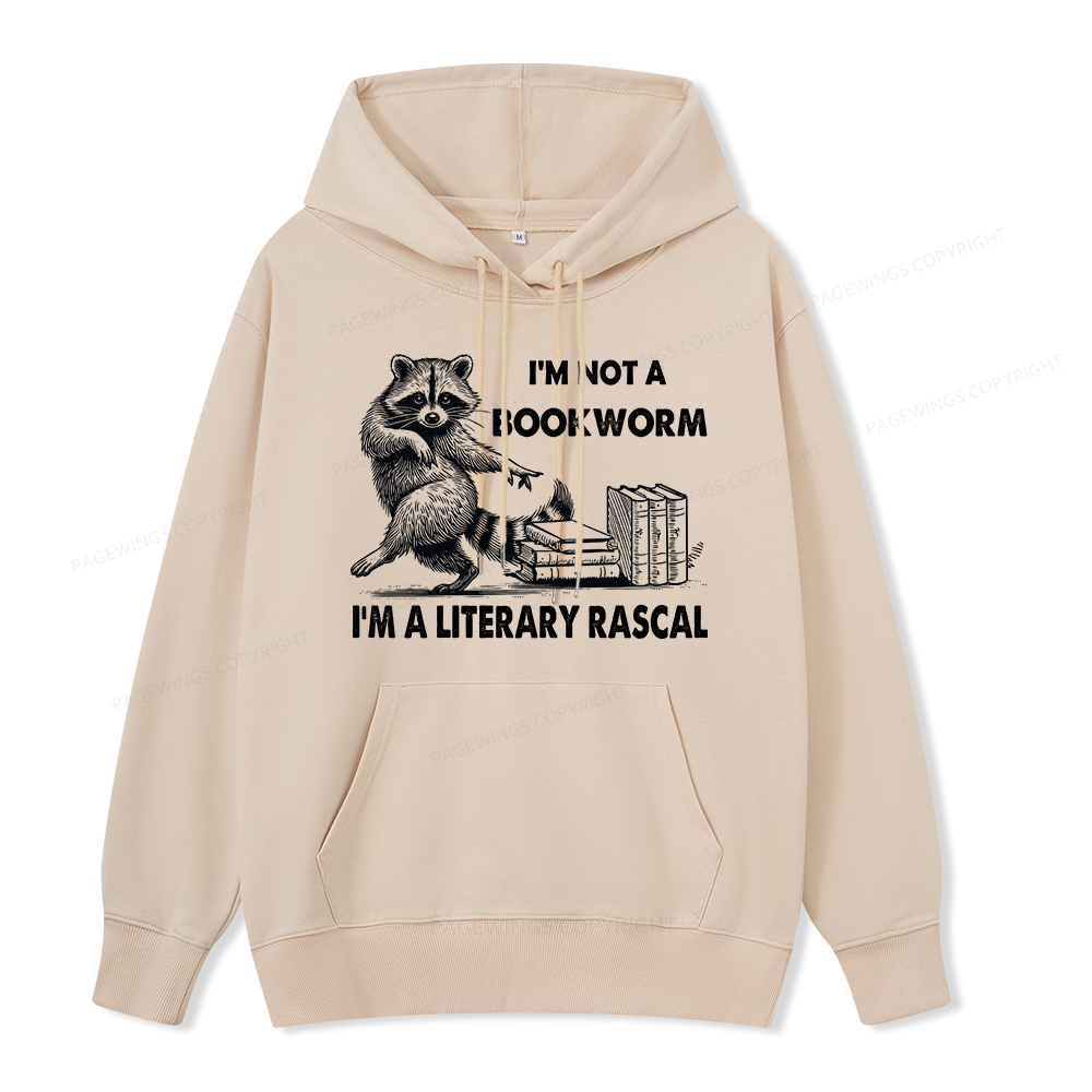 Pagewings I'm Not A Bookworm I'm A Literary Rascal Unisex Classic Hoodie