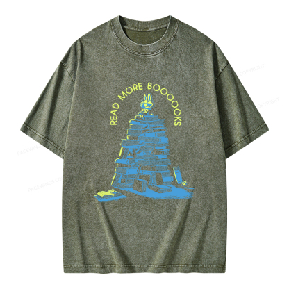 Pagewings Read More Boooooks Unisex Washed T-shirt