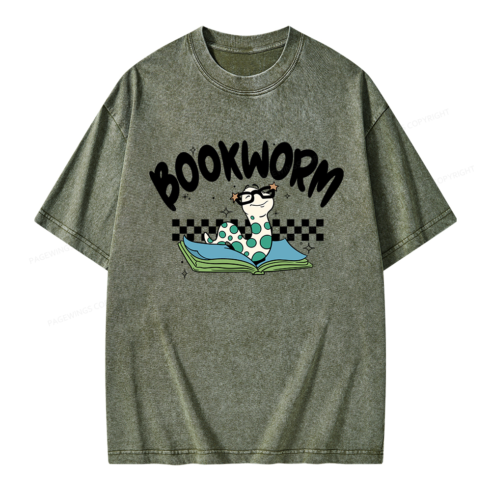 Pagewings Bookworm Unisex Washed T-shirt