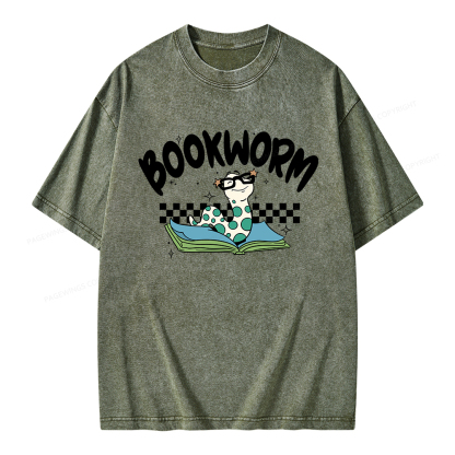 Pagewings Bookworm Unisex Washed T-shirt