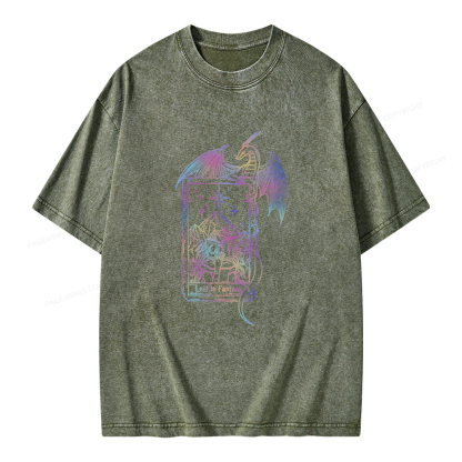 Pagewings Lost In Fantasy Unisex Washed T-shirt