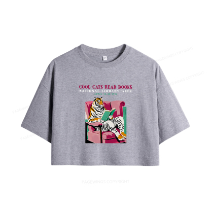 Pagewings Library Week Poster 1996 Women Crop Tops