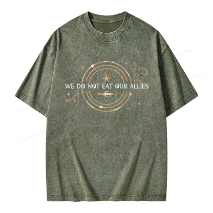 Pagewings We Do Not Eat Our Allies Unisex Washed T-shirt