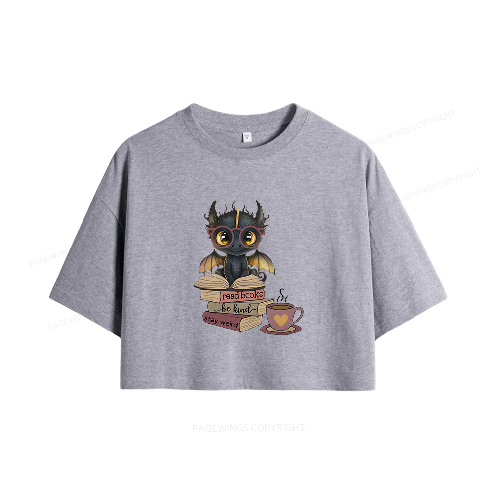 Pagewings Fourth Wing Dargon Women Crop Tops