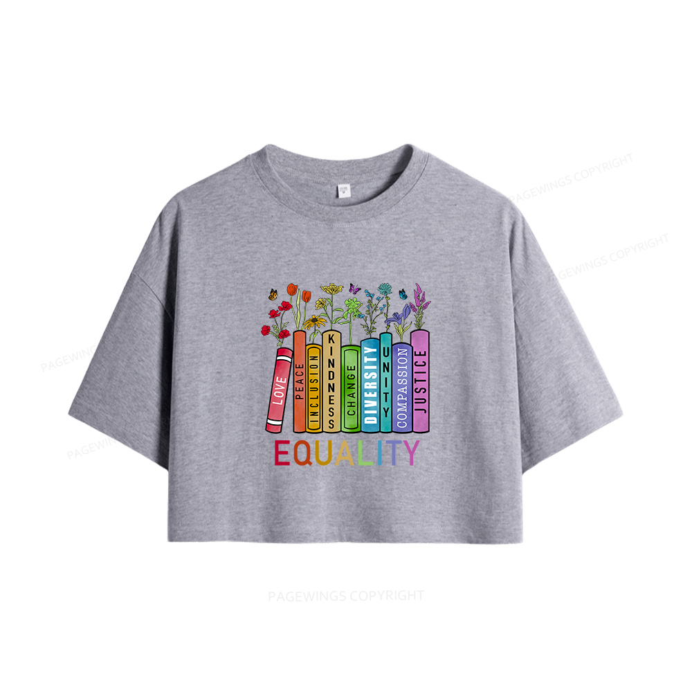 Pagewings Equal Rights Women Crop Tops