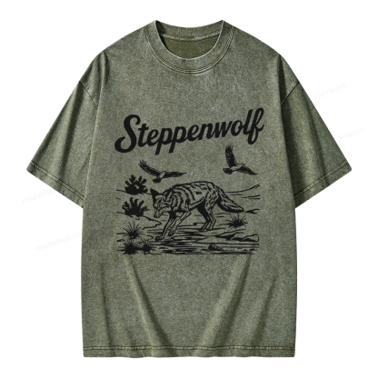 Pagewings Steppenwolf Unisex Washed T-shirt