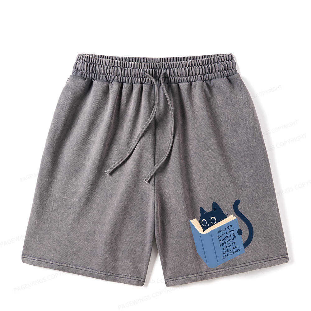 Pagewings How To Buy New Books Unisex Washed Shorts