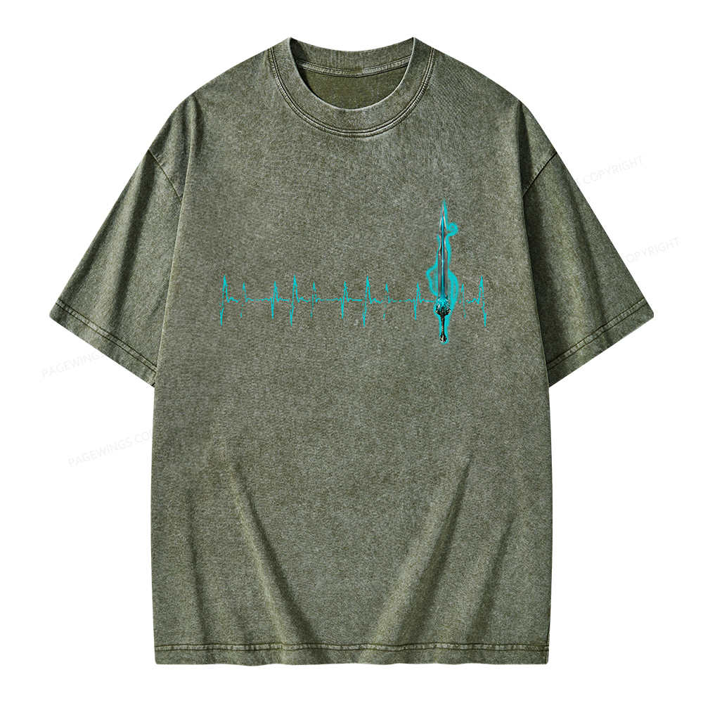 Pagewings Ten Heartbeats Stormlight Unisex Washed T-shirt