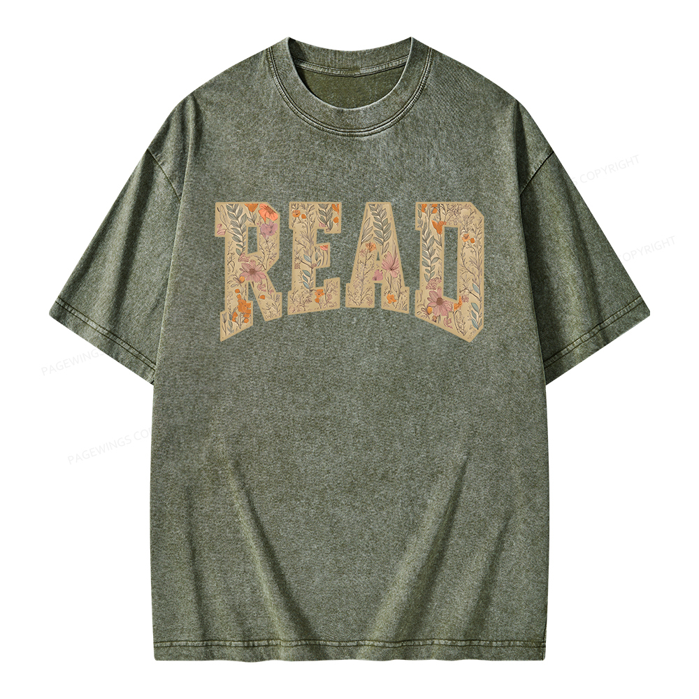 Pagewings Read  Unisex Washed T-shirt