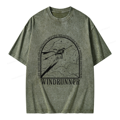 Pagewings Windrunner  Unisex Washed T-shirt
