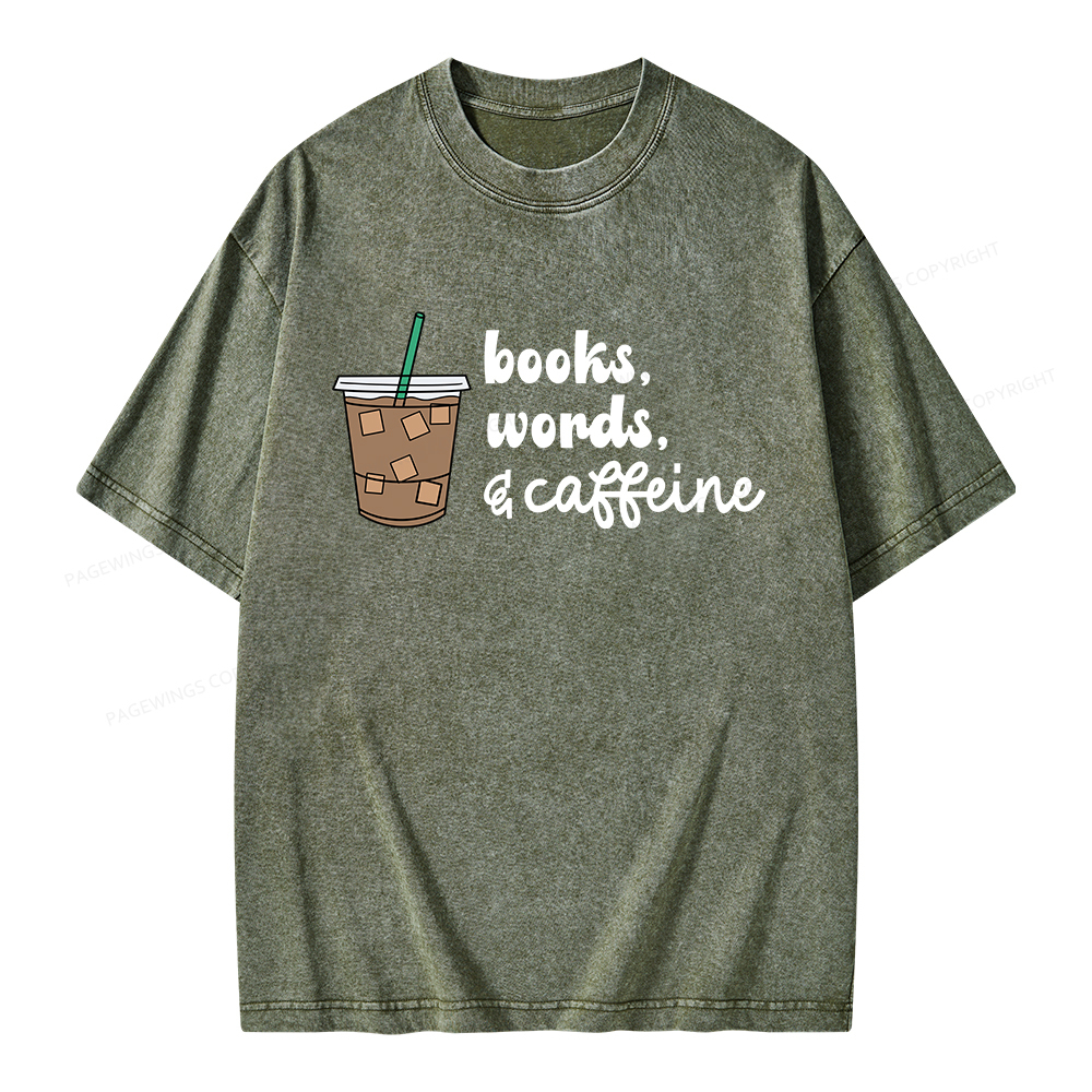 Pagewings Phonemes Graphemes Caffeine Unisex Washed T-shirt
