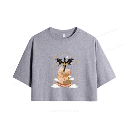 Pagewings Fantasy Romance Reader Gift Romantacy Women Crop Tops