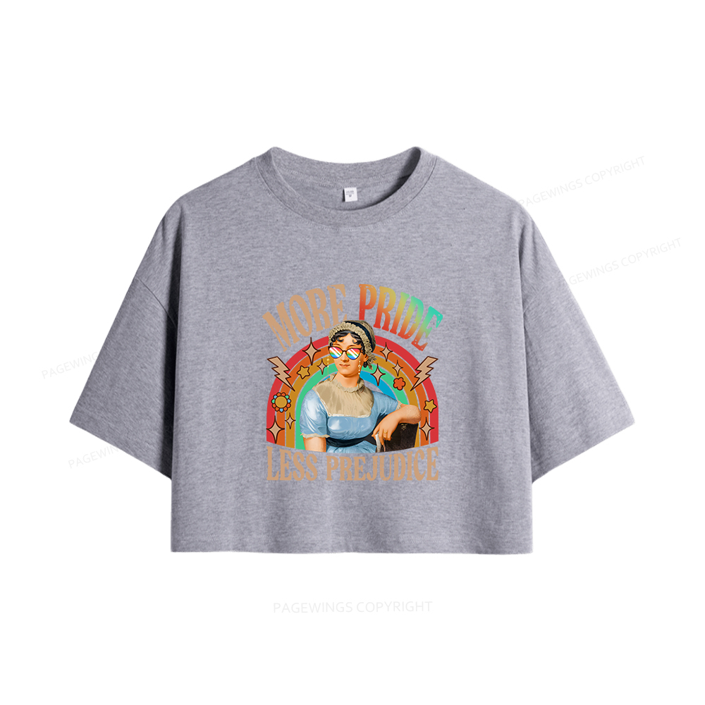 Pagewings More Pride Less Prejudice Women Crop Tops