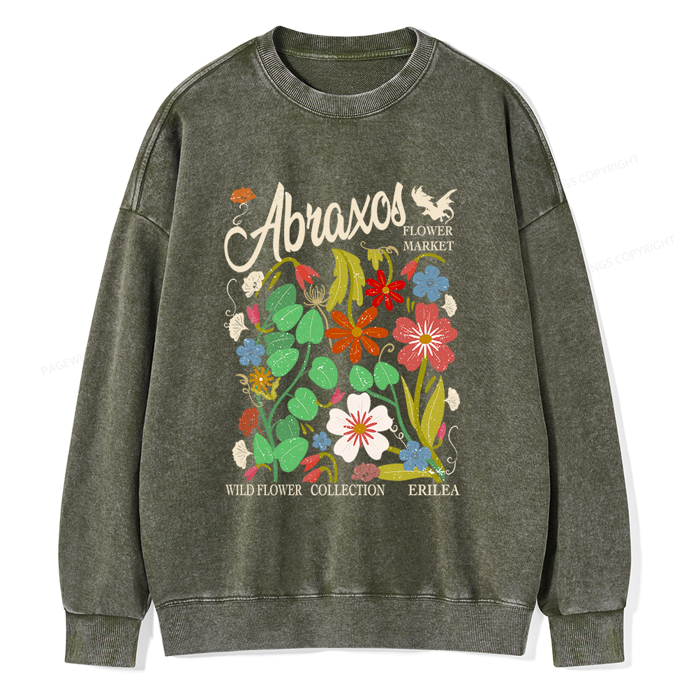 Pagewings Abraxos Unisex Washed Sweatshirt