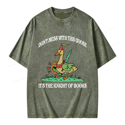 Pagewings It’s The Knight Of Books Unisex Washed T-shirt