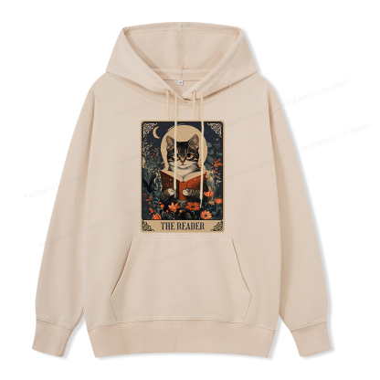 Pagewings The Reader Tarot Card Cat Unisex Classic Hoodie