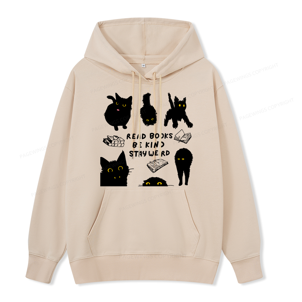 Pagewings Read Books Be Kind Stay Weird Unisex Classic Hoodie
