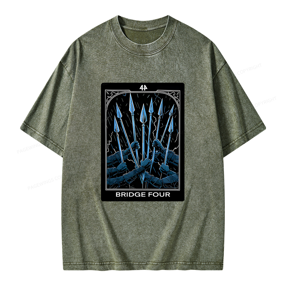 Pagewings Bridge Four Unisex Washed T-shirt