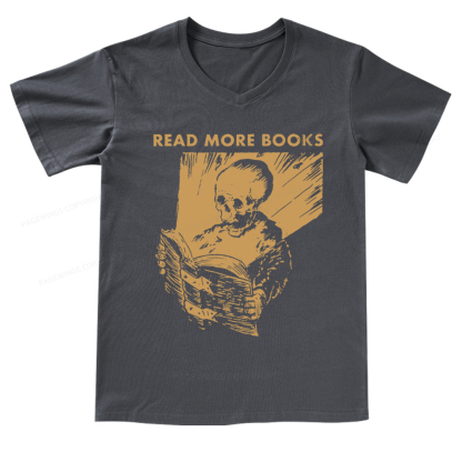 Pagewings Read More Books V-neck T-shirt