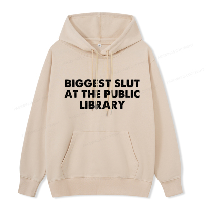 Pagewings Biggest Slut At The Public Library Unisex Classic Hoodie