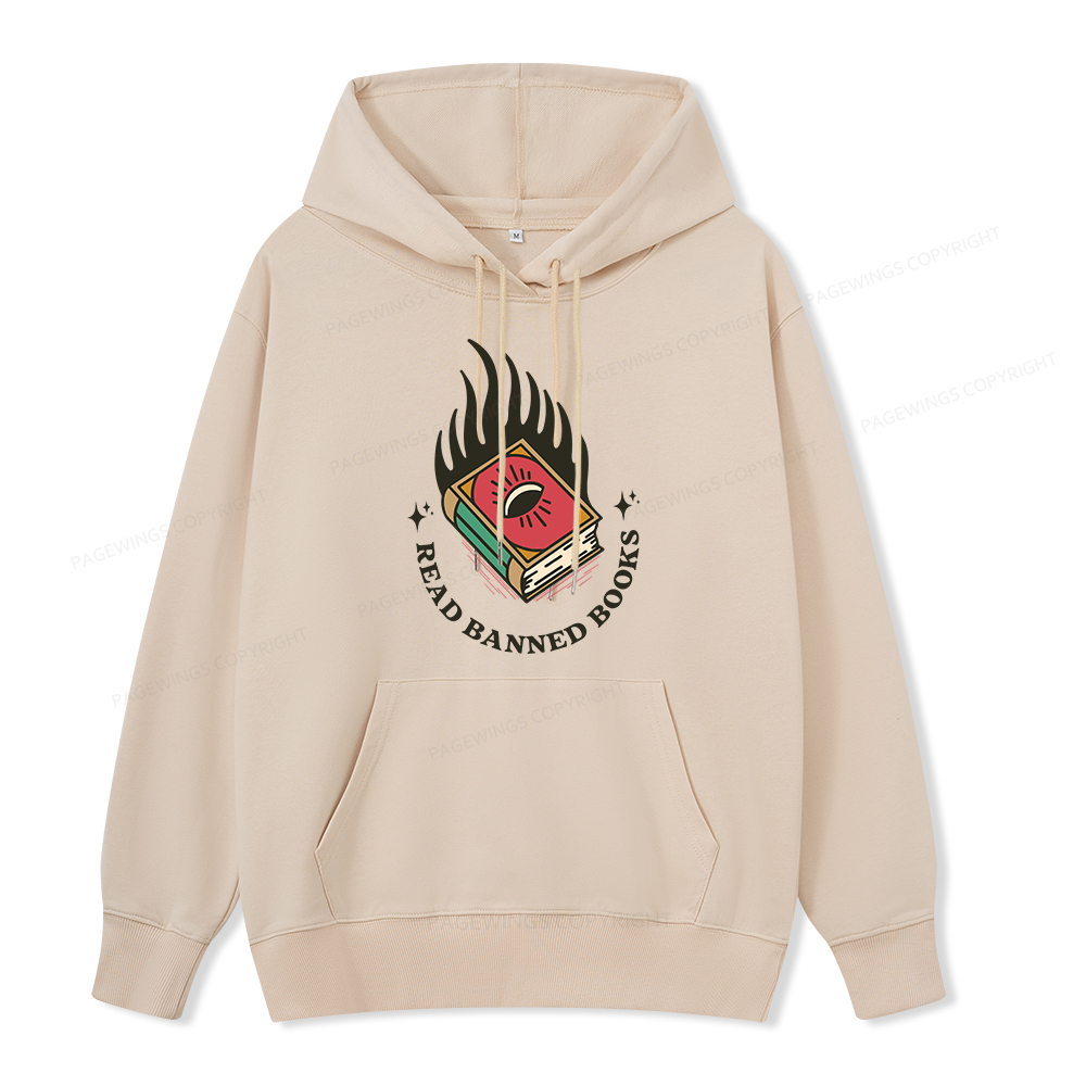 Pagewings Read Banned Books Unisex Classic Hoodie
