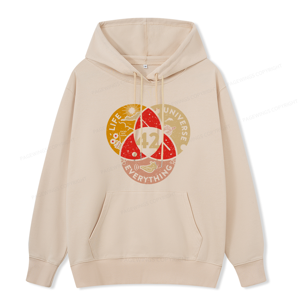 Pagewings 42 The Answer To Life The Universe And Everything Unisex Classic Hoodie