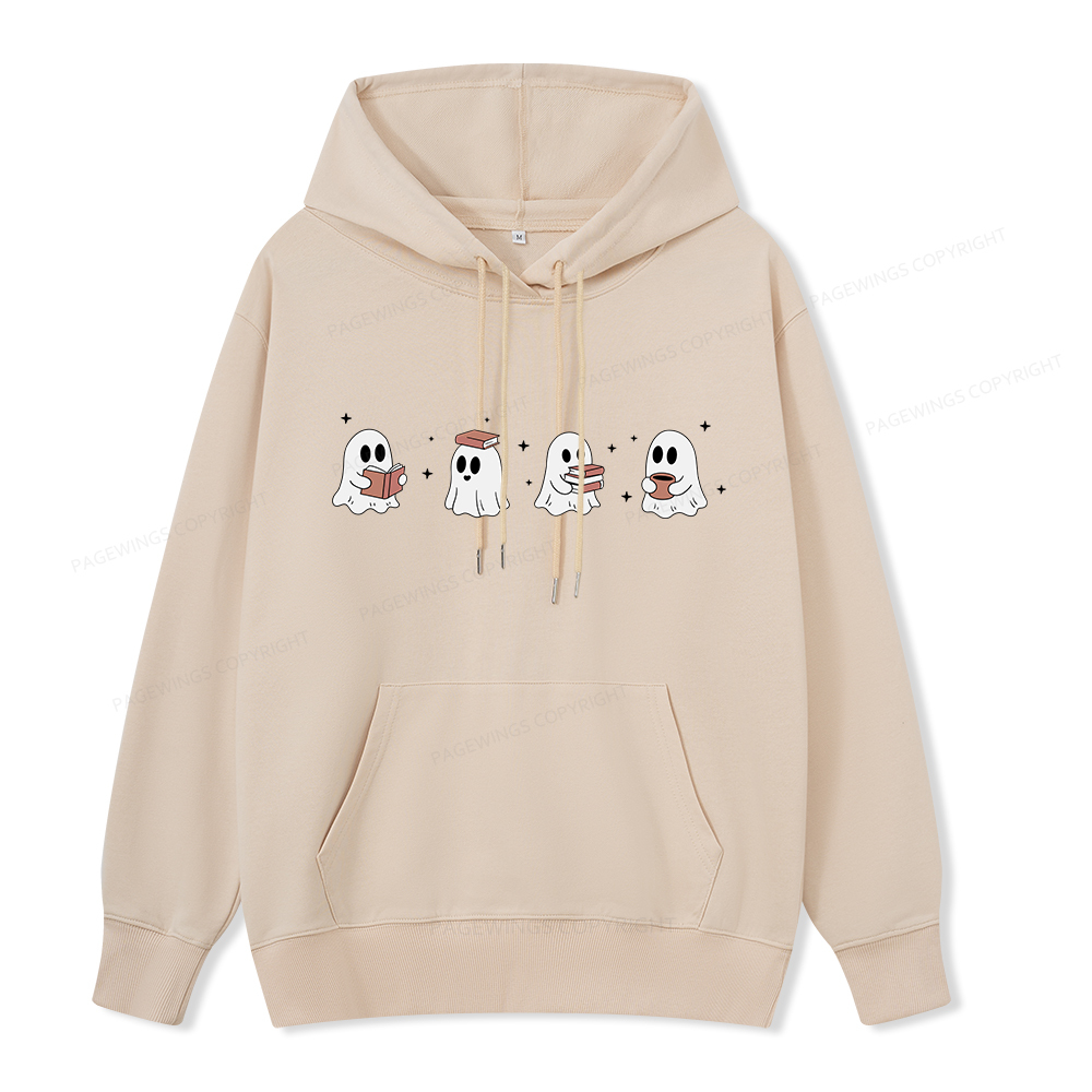 Pagewings Bookish Ghost Unisex Classic Hoodie