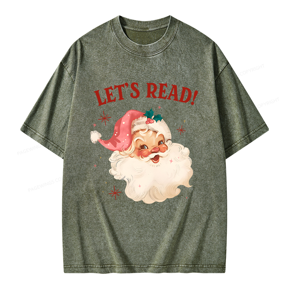 Pagewings Let’s Read Unisex Washed T-shirt