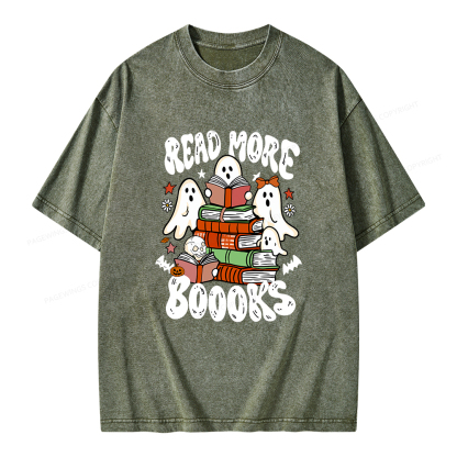 Pagewings Read More Boooks Unisex Washed T-shirt